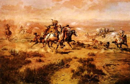 The Attack on the Wagon Train